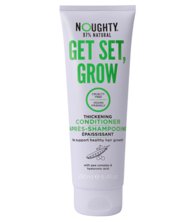 Noughty Get Set Grow plaukų augimą skatinantis kondicionierius su hialurono rūgštimi ir žirnių kompleksu, 250 ml