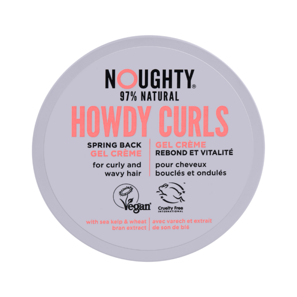 Noughty Howdy Curls vidutinio stiprumo formavimo gelis-kremas garbanotiems ar banguotiems plaukams, 200ml