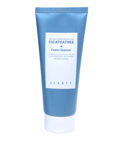 JIGOTT Cicateatree Foam Cleanser - valomosios veido putos su Centella Asiatica ir arbatmedžio ekstraktais, 180 ml