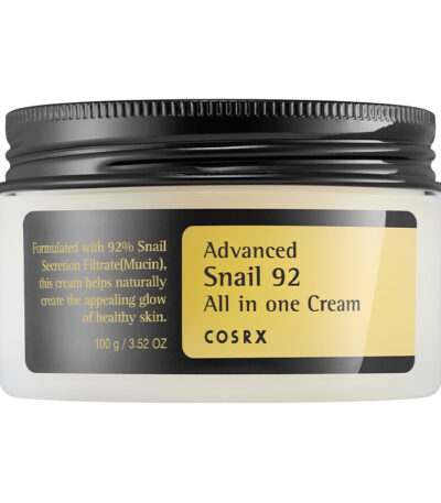 COSRX Advanced Snail 92 All In One Cream - drėkinantis ir atkuriantis veido kremas su 92 % sraigių mucinu, 100 ml