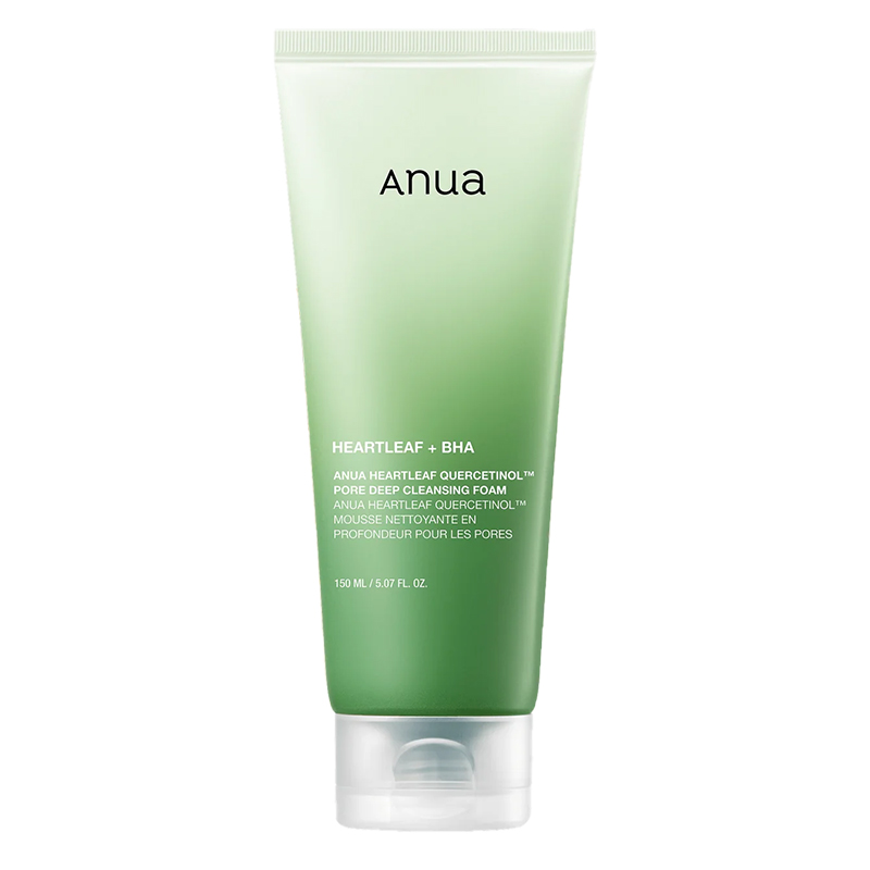 ANUA Heartleaf Quercetinol Pore Deep Cleansing Foam, - veido prausiklis, 150 ml ANUA Heartleaf Quercetinol Pore Deep Cleansing Foam, - veido prausiklis, 150 ml