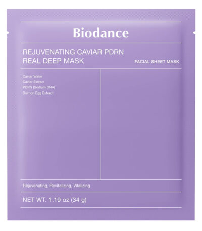 BIODANCE Rejuvenating Caviar PDRN Real Deep Mask , hidrogelinė veido kaukė, 1 vnt