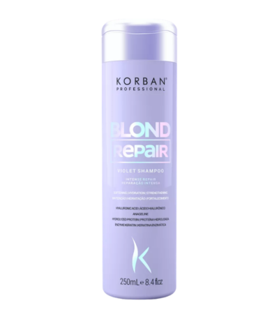 Korban Blond Repair Violet Shampoo šviesių plaukų šampūnas, 250 ml