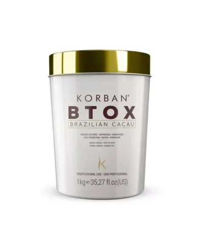 Korban Btox Brazilian Cacau plaukus atstatanti procedūra, 1kg
