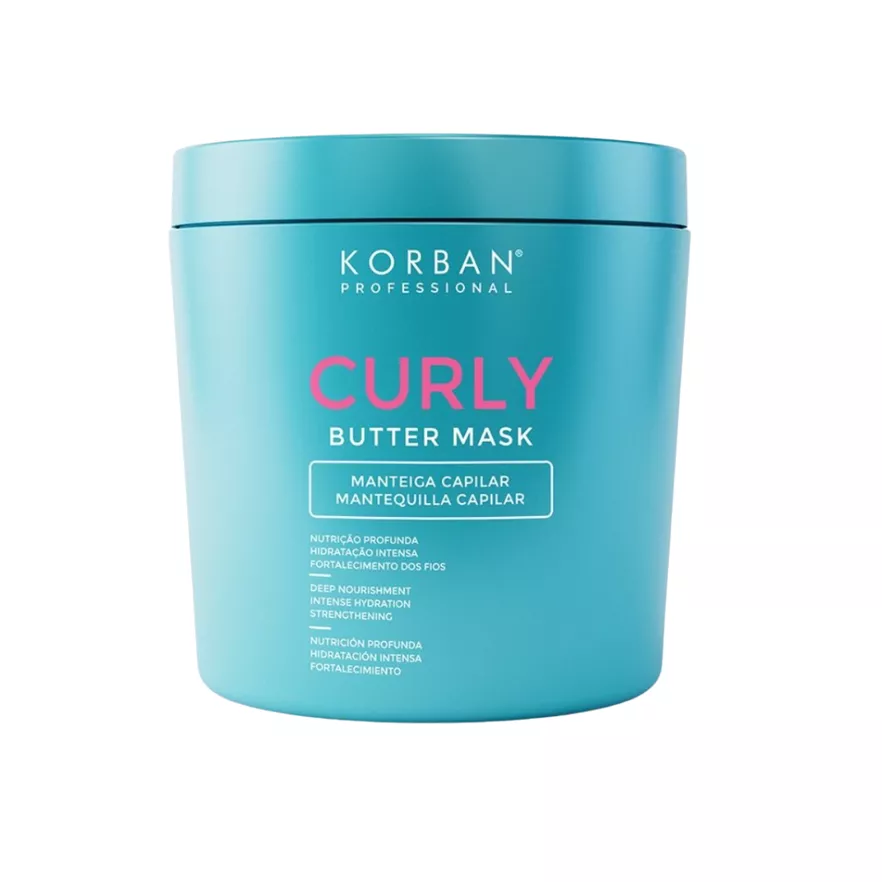 Korban Curly Butter Mask maitinamoji kaukė garbanotiems plaukams, 450 ml