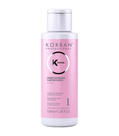 Korban K-Protein Clarifying Shampoo -1 valomasis plaukų šampūnas, 100 ml