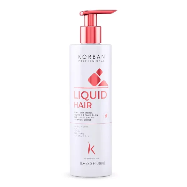 Korban Liquid Hair veidrodinį blizgesį sukurianti plaukų procedūra, 1 l. Profesionalams