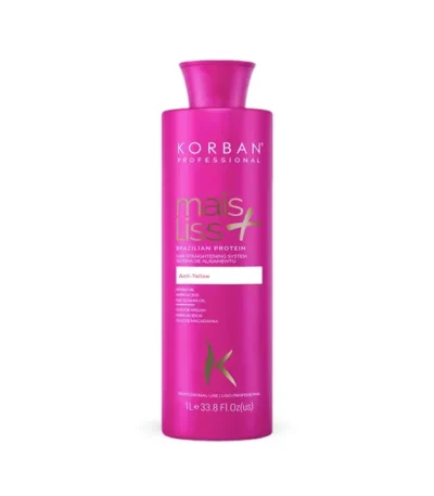 Korban Mais Liss Anti Yellow nanoplastika šviesiems plaukams, 1 l. Profesionalams