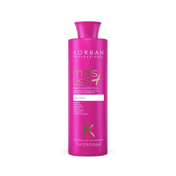 Korban Mais Liss Anti Yellow nanoplastika šviesiems plaukams, 1 l. Profesionalams