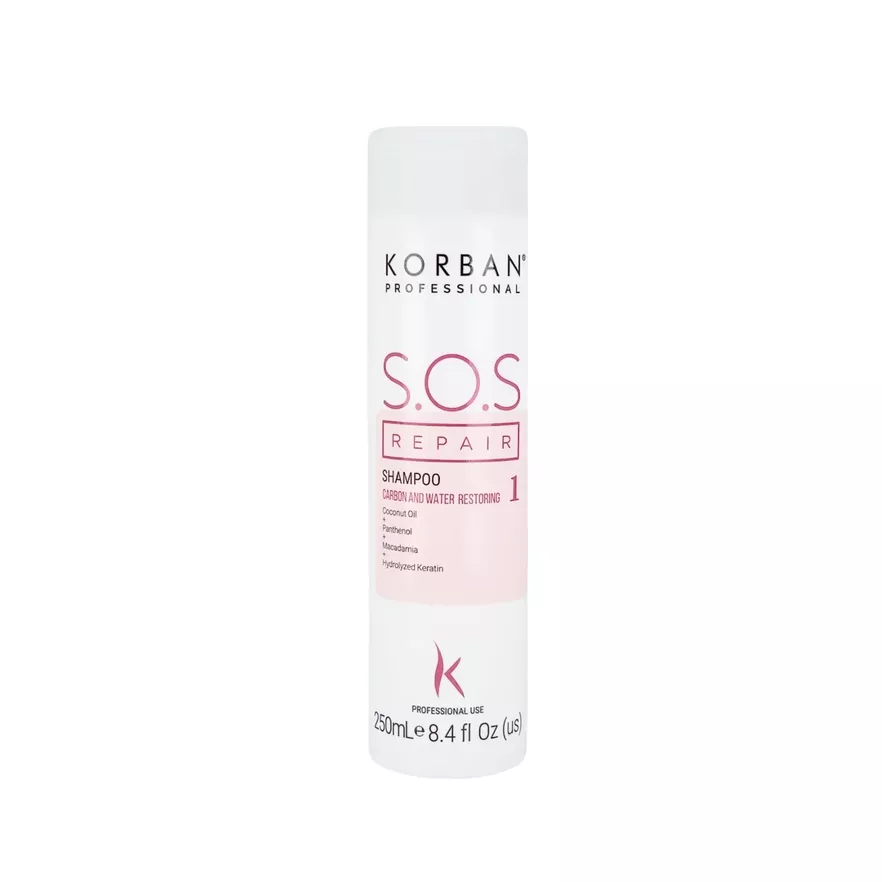 Korban S.O.S Repair atstatomasis plaukų šampūnas, 250 ml