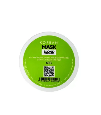 Korban Mask Blond Champagne kaukė šviesiems plaukams, 60 g
