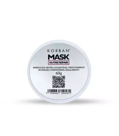 Korban Mask Nutre Repair atstatomoji plaukų kaukė, 60 g