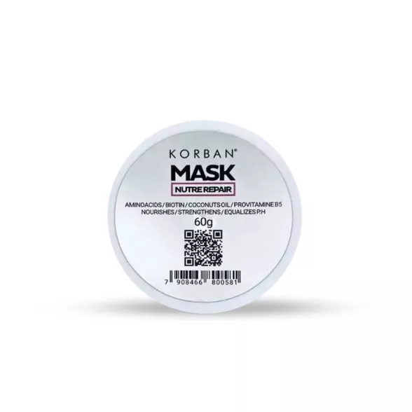 Korban Mask Nutre Repair atstatomoji plaukų kaukė, 60 g Korban Mask Nutre Repair atstatomoji plaukų kaukė, 60 g