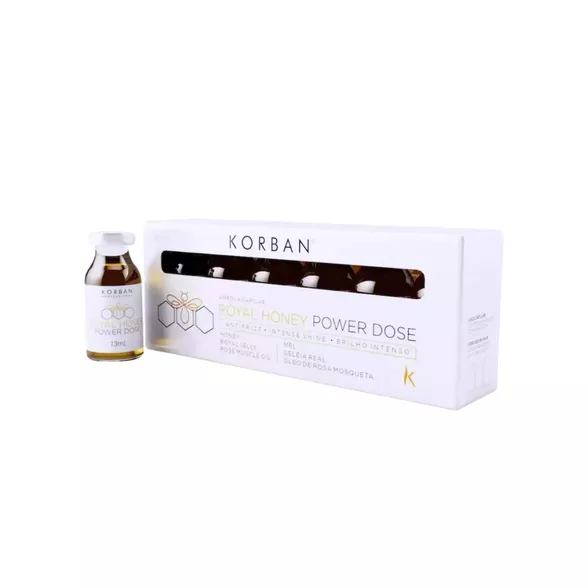 Korban Royal Honey Power Dose plaukų atstatymo procedūra, 6x13 ml Korban Royal Honey Power Dose plaukų atstatymo procedūra, 6x13 ml
