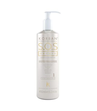 Korban S.O.S Repair atstatomasis plaukų šampūnas, 450 ml