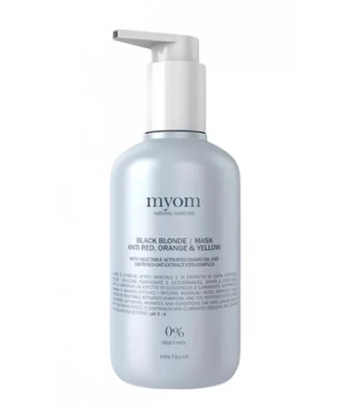 Myom Black Blonde Mask kaukė šviesintiems plaukams, 250 ml