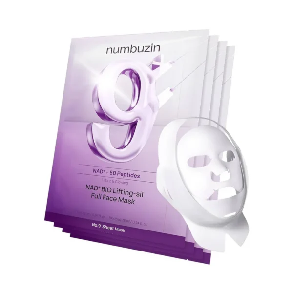 NUMBUZIN No.9 NAD Bio Lifting Full Cover Facial Mask veido kaukės
